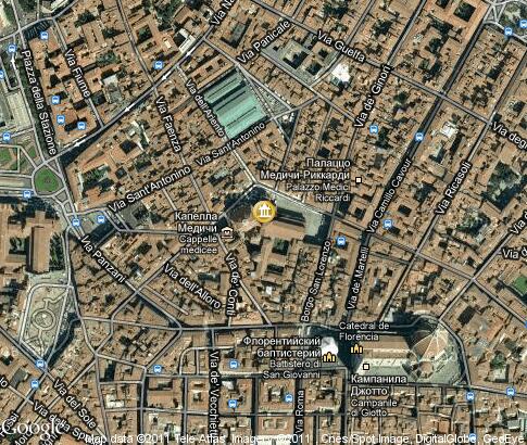 地图: 佛罗伦萨圣老楞佐大殿