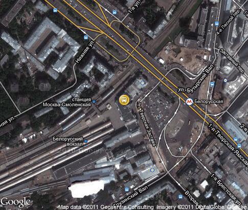 map: Belorussky Rail Terminal
