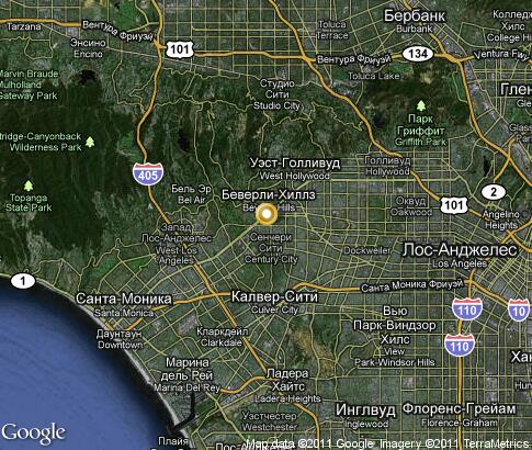 map: Beverly Hills