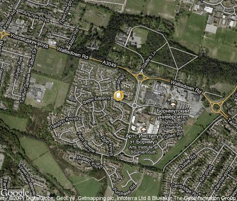 map: Bournemouth University