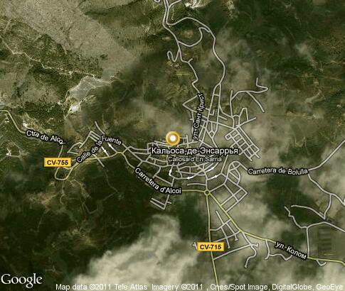 map: Callosa d`En Sarria