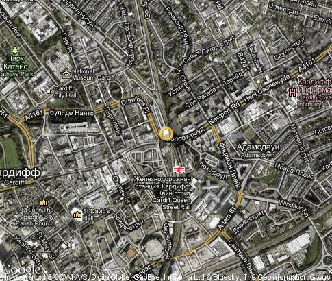 map: Cardiff University