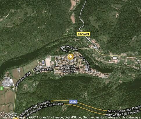 map: Castellfollit de la Roca