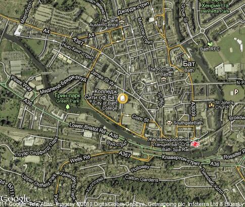 map: City of Bath College