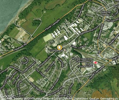 map: Coleg Menai