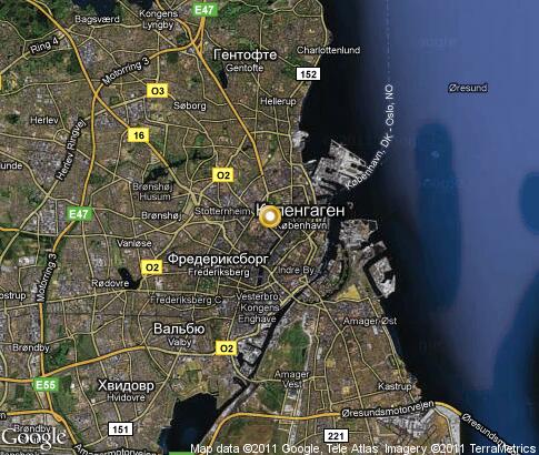 карта: Копенгаген