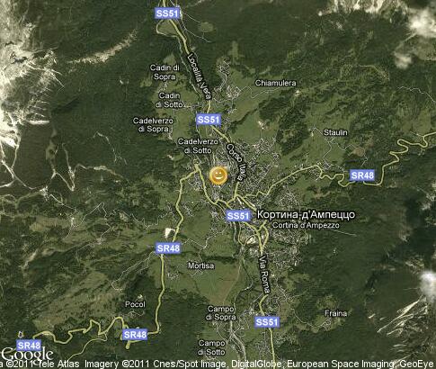 map: Cortina d`Ampezzo, entertainment