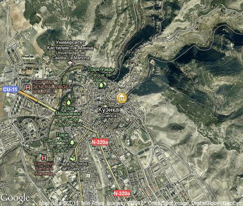 map: Cuenca, Historical monuments