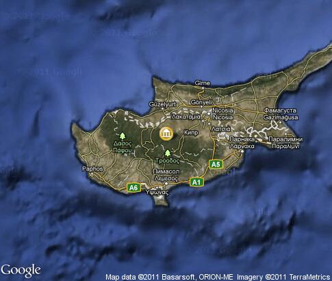 マップ: Cyprus, religion