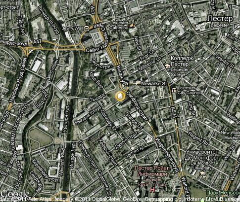 map: De Montfort University