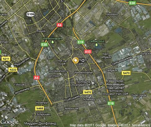 map: Delft