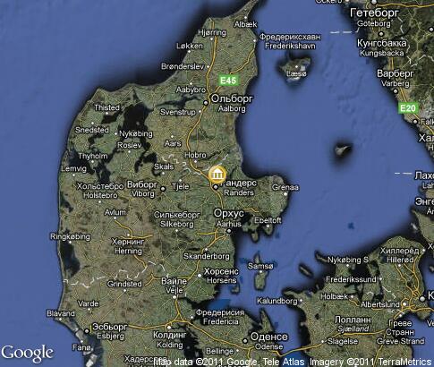 map: Denmark, Architectonics