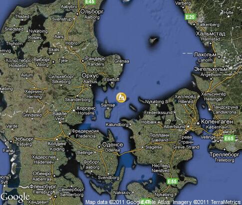 карта: Дания, Балтийское море