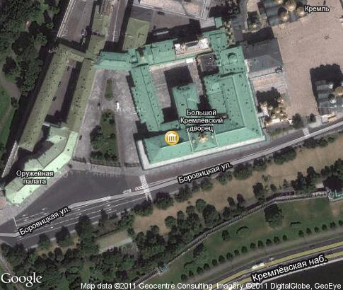map: Ekaterininsky Hall, Grand Kremlin Palace