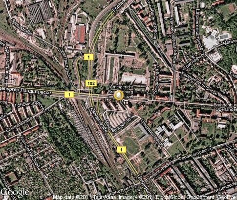 map: Fachhochschule Brandenburg