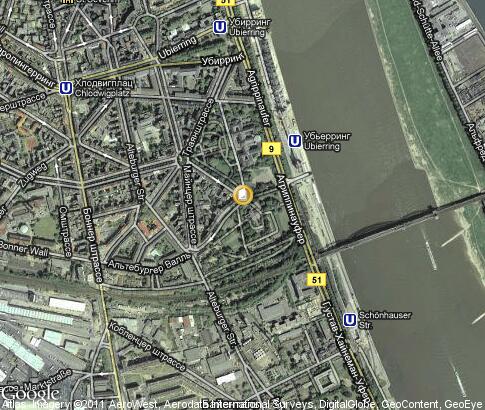 map: Fachhochschule Köln (Cologne University of Applied Sciences)
