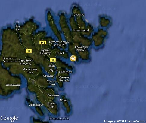 map: Faroe Islands, Diving and Fishing