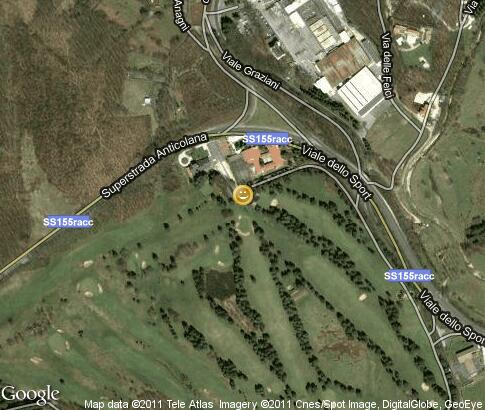 map: Golf Club Fiuggi Terme
