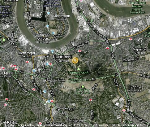 map: Greenwich