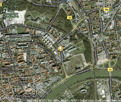 map: Hochschule Ingolstadt (University of Applied Sciences)