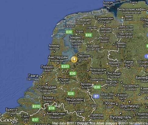 map: Hostels in Holland