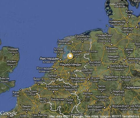 карта: Природа, Нидерланды