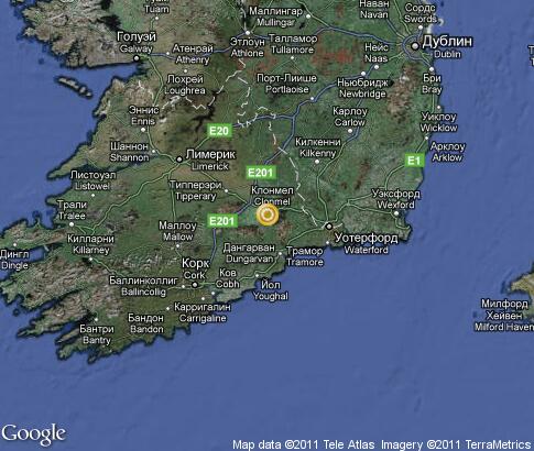 map: Ireland, South East