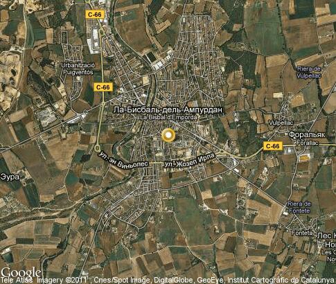 map: La Bisbal d`Empordà