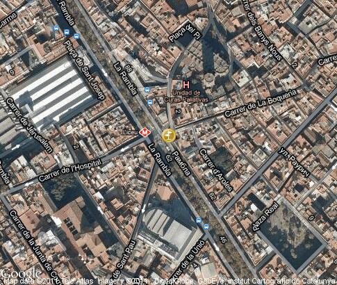 карта: Рамбла, Барселона