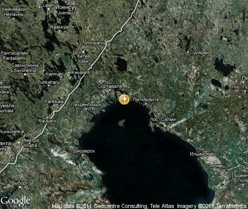 map: Ladoga Lake, tourism