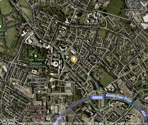 map: Leeds College of Art & Design