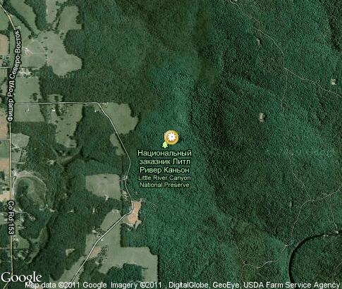 map: Little River Canyon National Preserve