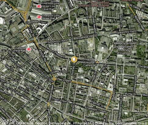 map: Liverpool John Moores University
