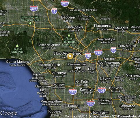 map: Los Angeles