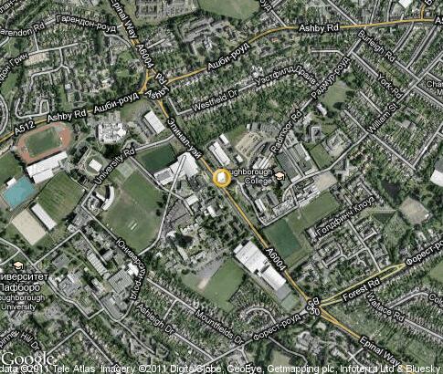 map: Loughborough University