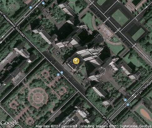 地图: Main building of Moscow State University