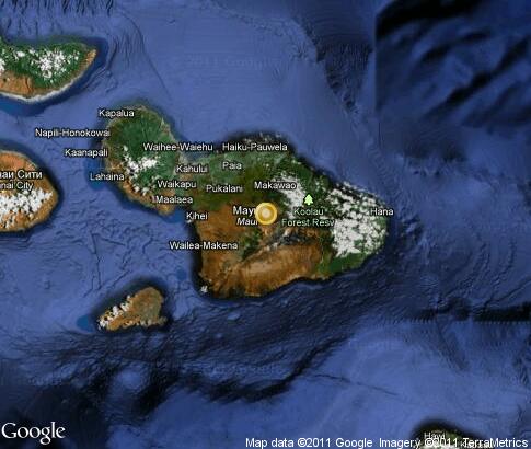 map: Maui, island