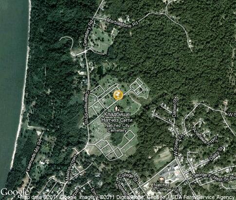 map: Memorial Park Cemetery