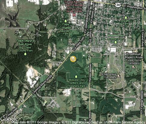map: Midwest Old Threshers Reunion, Mount Pleasant