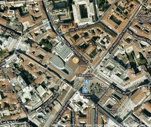 map: La Scala