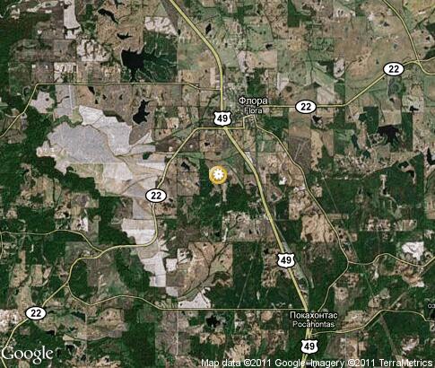 地图: Mississippi Petrified Forest