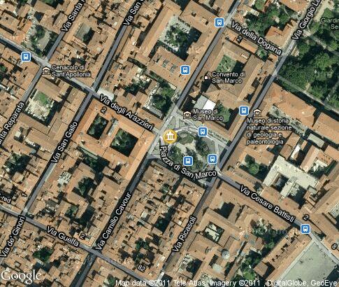 地图: 佛罗伦萨圣玛尔谷大殿