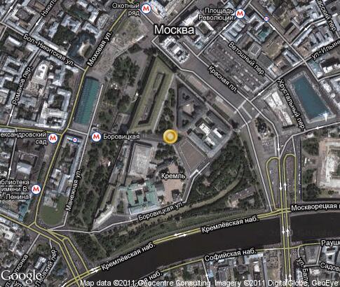 map: Moscow Kremlin