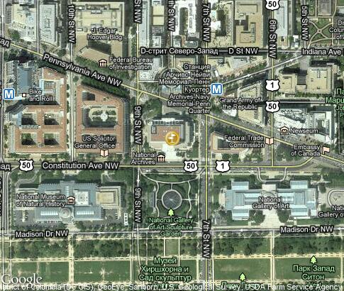 map: National Archives and Records Administration