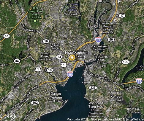 纽黑文: 卫星地图, 视频 - 康乃狄克州 - 美国 , To