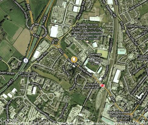 map: North East Wales Institute of Higher Education