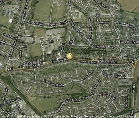 map: North Warwickshire and Hinckley College