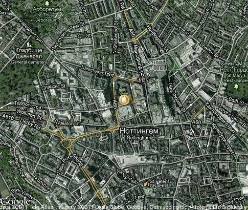 map: Nottingham Trent University