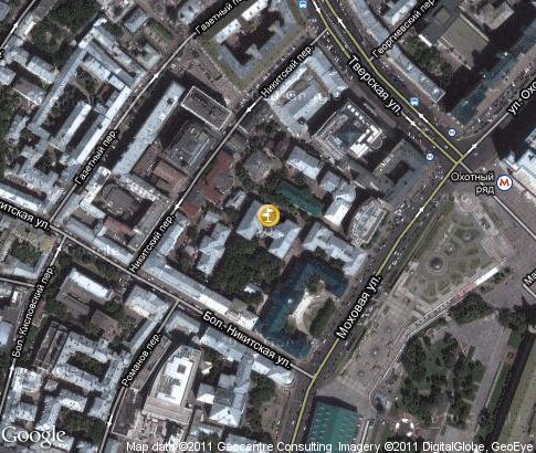map: Old Building of Moscow State University