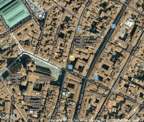 map: Palazzo Medici Riccardi
